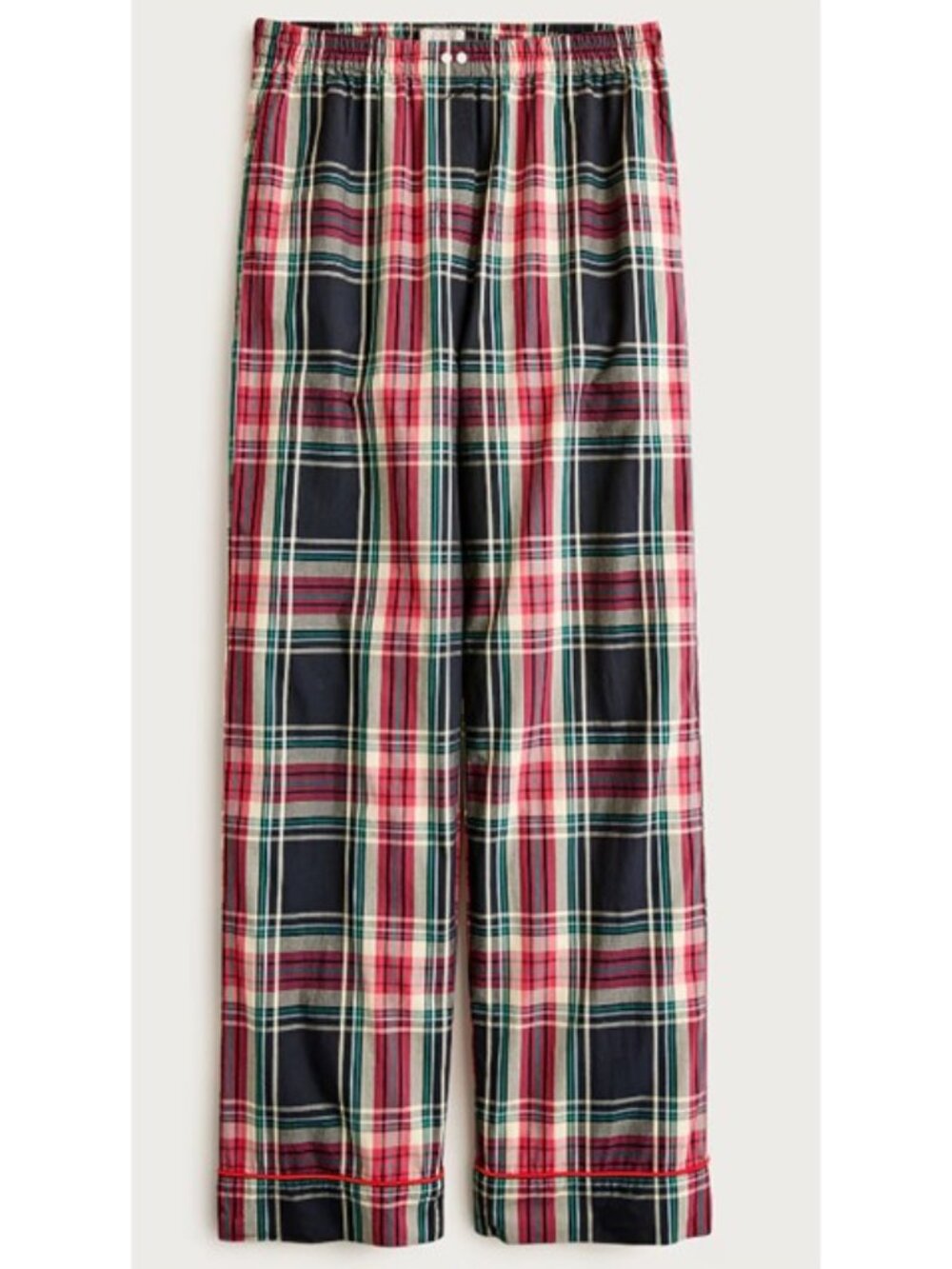 NWT J. Crew Cotton poplin pajama pant in Stewart tartan, sz L